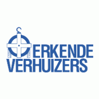 Erkende verhuizers logo vector logo