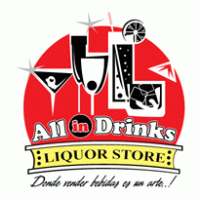 All in Drinks logo vector logo