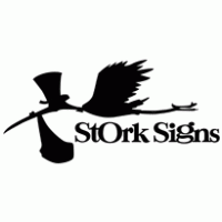 Stork Signs Logo logo vector logo