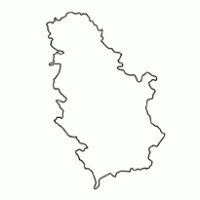 Map of Serbia logo vector logo