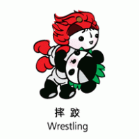 Beijing 2008 Mascot Wrestling logo vector logo