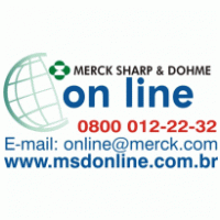 Merck Sharp & Dohme on line logo vector logo