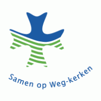 Samen op Weg-kerken logo vector logo