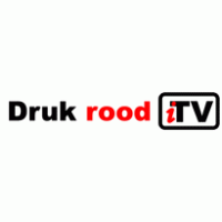 iTV: Druk rood logo vector logo