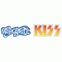 Aerosmith with KISS logo vector logo