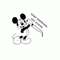 Mickey with Knife logo vector logo