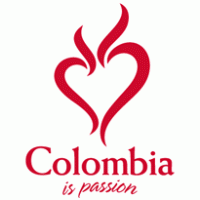 colombia es pasion _rojo logo vector logo