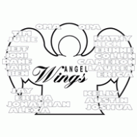 Angel Wings  Names logo vector logo