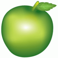 green apple logo vector logo