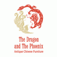 The Dragon and The Phoenix logo vector logo