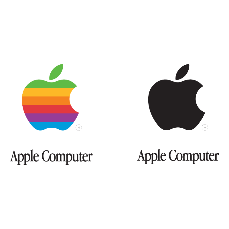 Apple computer logo vector logo