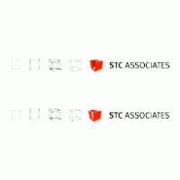 STC associates logo vector logo