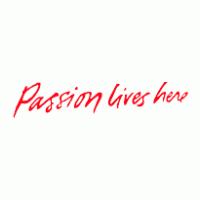 Passion lives here logo vector logo