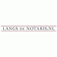 Langs de Notaris.nl logo vector logo