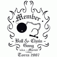 Ball & Chain logo vector logo