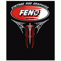 feno pinstriping logo vector logo