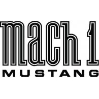 Mustang Mach 1 logo vector logo
