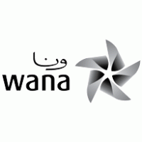 wana corp_bw_morocco_maroc logo vector logo