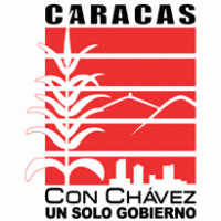 Con Chavez Un Solo Gobierno logo vector logo