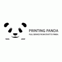 Printing Panda logo vector logo