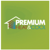 Premium Heat & Cool logo vector logo
