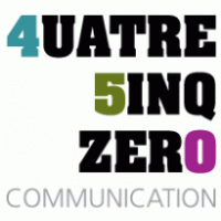 Quatre Cinq Zero Communication logo vector logo