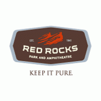 Red Rocks logo vector logo