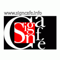 Sign Cafe magazine Bulgaria logo vector logo