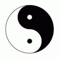 yin & yang logo vector logo