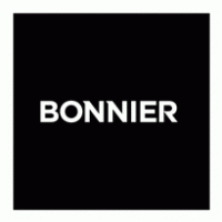 Bonnier white logo vector logo