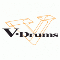 V-Drums logo vector logo