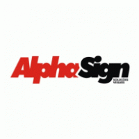 AlphaSign Solu logo vector logo