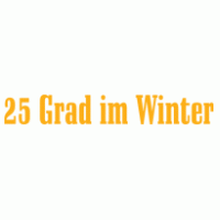25 Grad im Winter logo vector logo