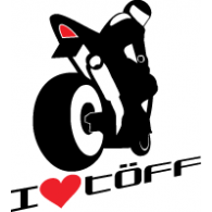 I Love Töff logo vector logo