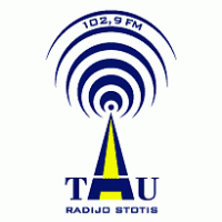 Tau Radio logo vector logo