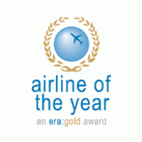 era’s Airline of the Year Gold Award logo vector logo