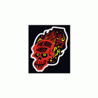 Pearl Jam Flaming Skull logo vector logo