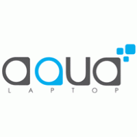 aqua laptop logo vector logo