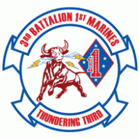 3rd Battalion 1st Marine Regiment USMC logo vector logo