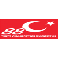 Türkiye Cumhuriyeti 88. yıl logosu logo vector logo