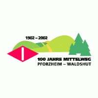 100 Jahre Mittelweg logo vector logo