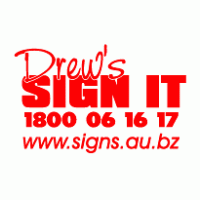 Drew’s Sign It logo vector logo