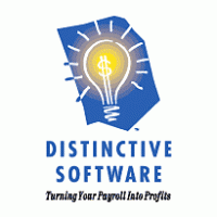 Distinctive Software logo vector logo