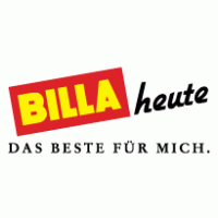Billa heute Das beste für mich. logo vector logo