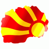 Macedonia flag logo vector logo