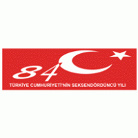 Türkiye Cumhuriyeti 84. yılı logo vector logo