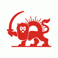 Leon y Sol Rojos logo vector logo