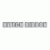 hitech ribbon logo vector logo