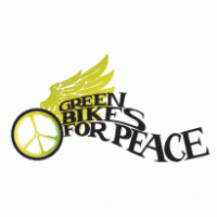 Green Bikes for Peace logo vector logo