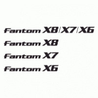 Fantom X8/X7/X6 logo vector logo
